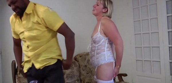 Angelina a mature blonde fucked by a black